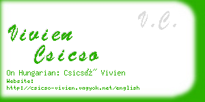 vivien csicso business card